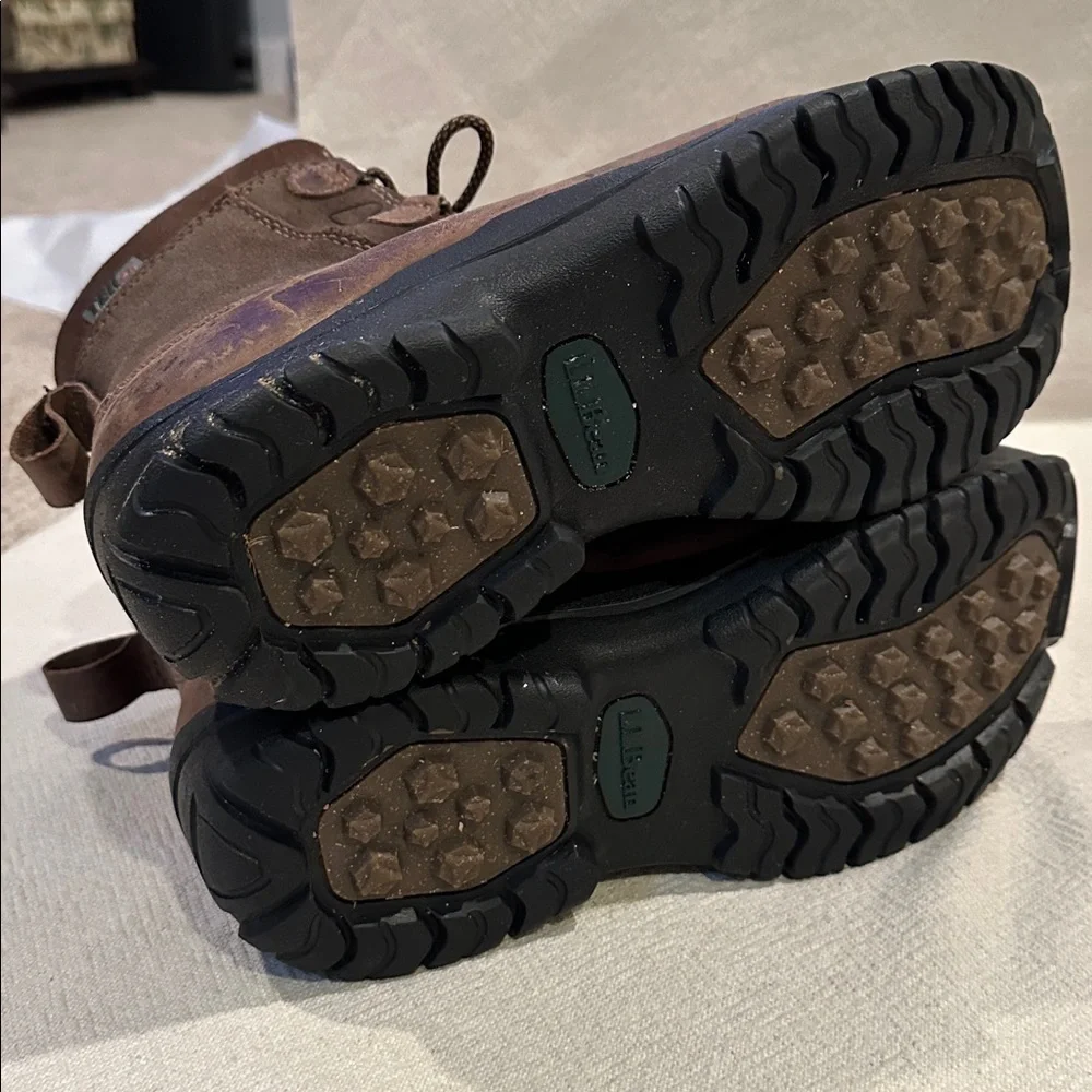 L.L. Bean Men's Dark Brown Lace-Up Boots 9